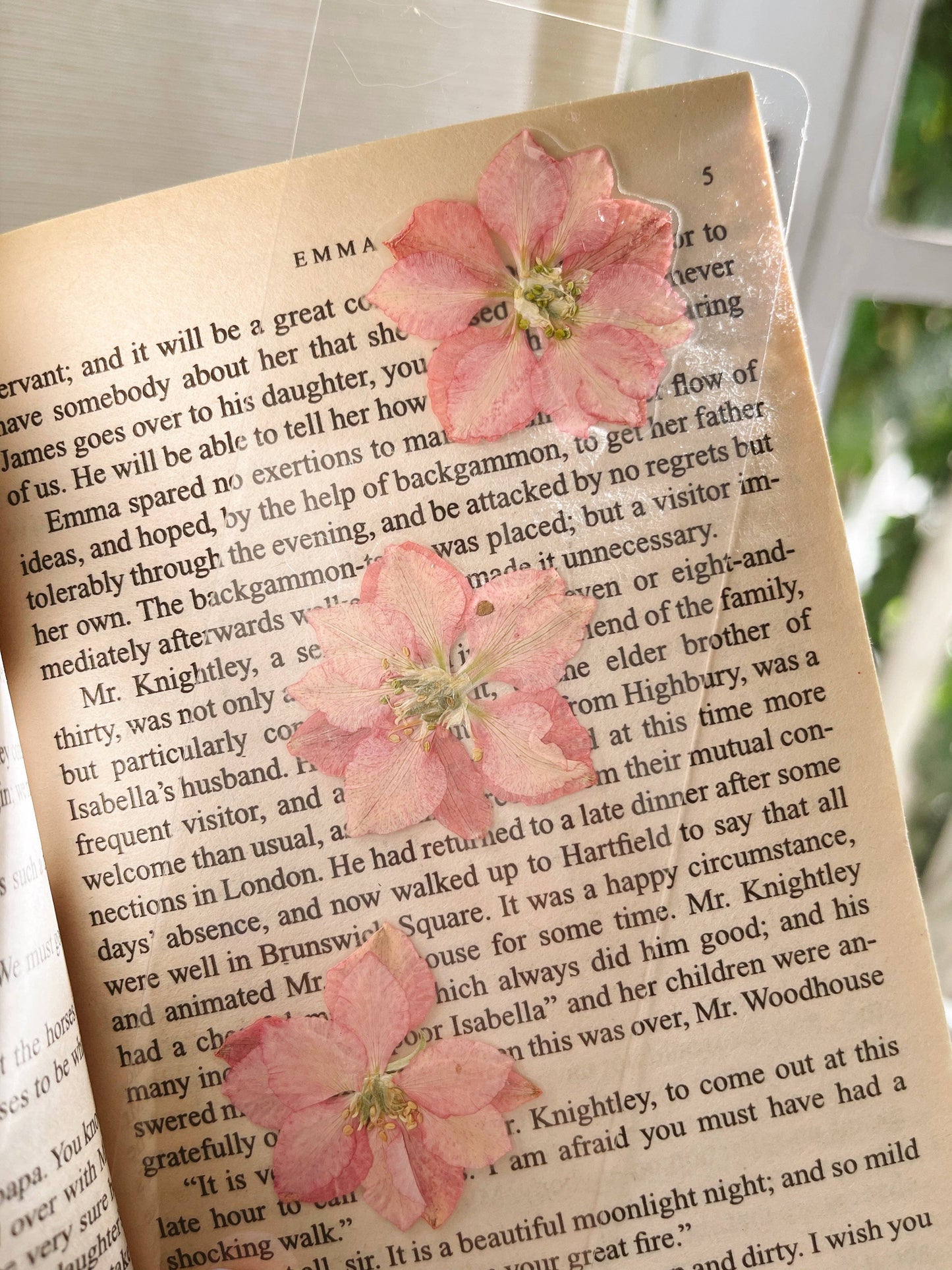 Beth March Pressed Flower Bookmark