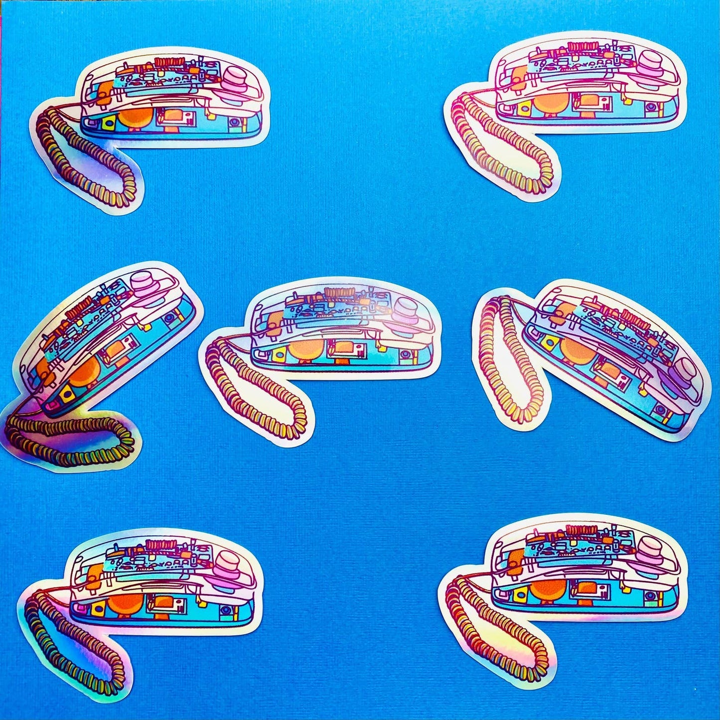 90s Sticker -Holographic Clear Phone Sticker