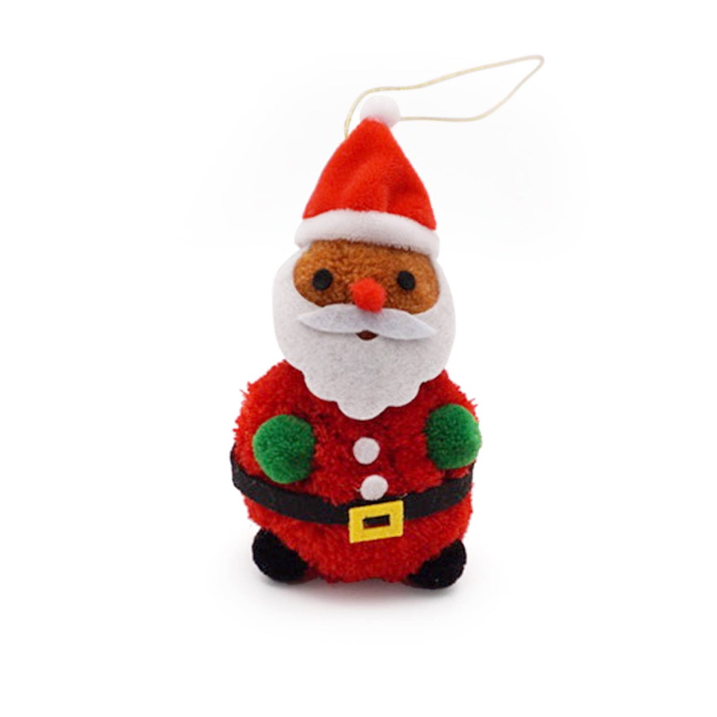 Santa Pom Pom Ornament