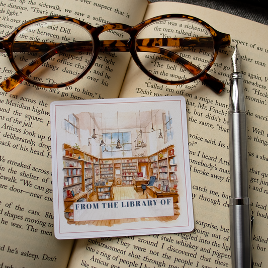 Library Bookplate Stickers - Set of 5 or 10