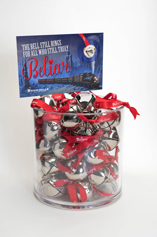 "Believe" Silver Sleigh Bell