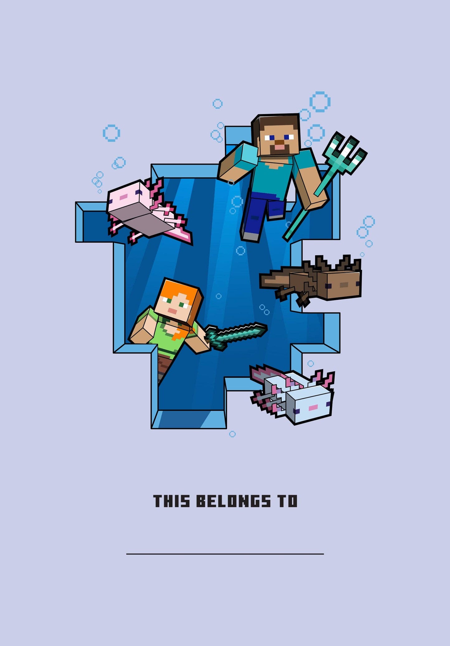 Minecraft: Axolotl Softcover Journal