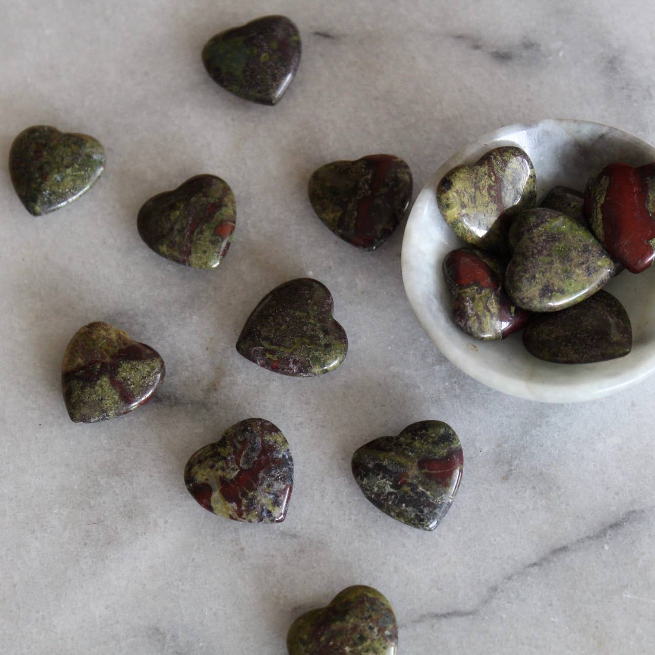 Dragon's Blood Jasper 20mm Heart (Crystals & Stones)