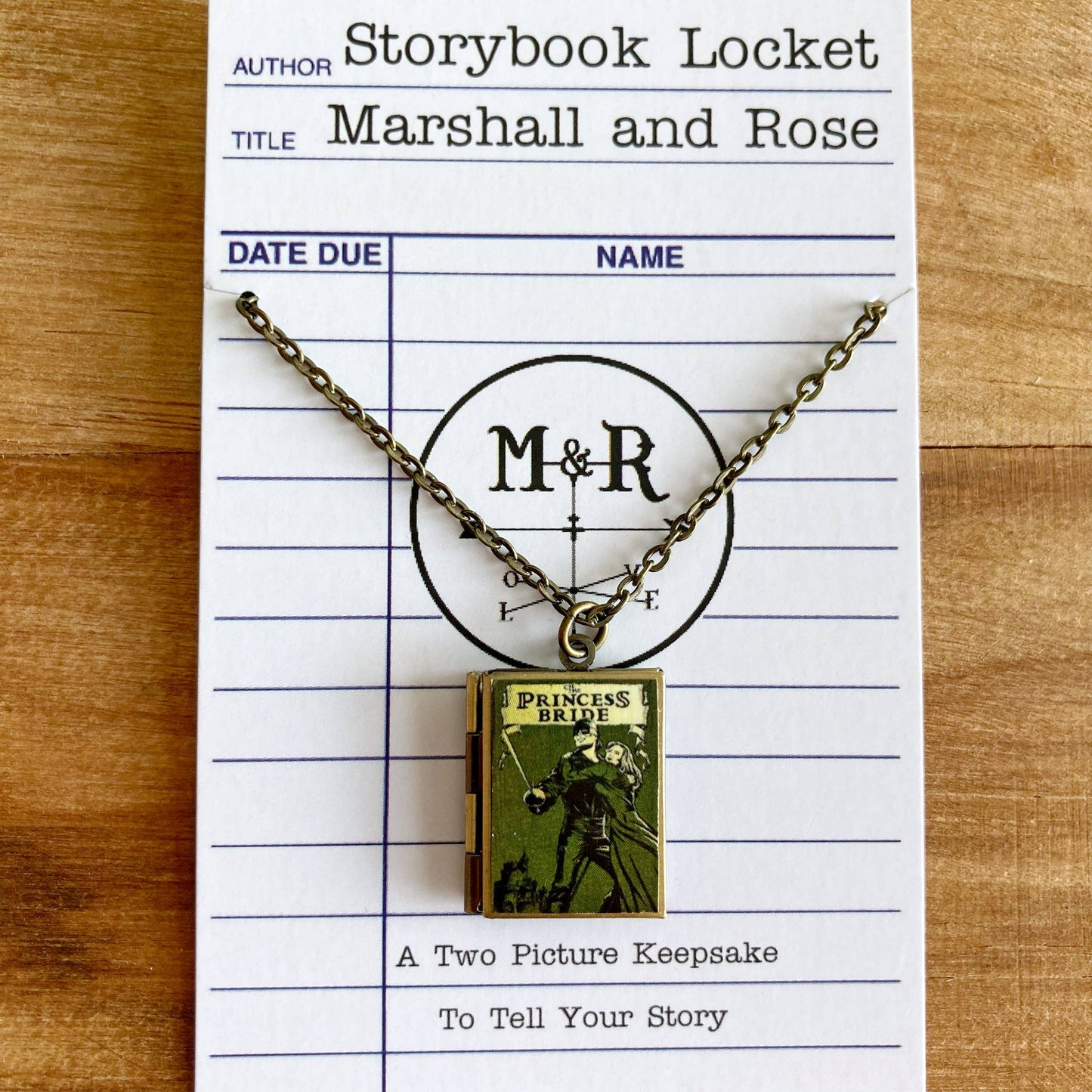 Book Locket The Princess Bride