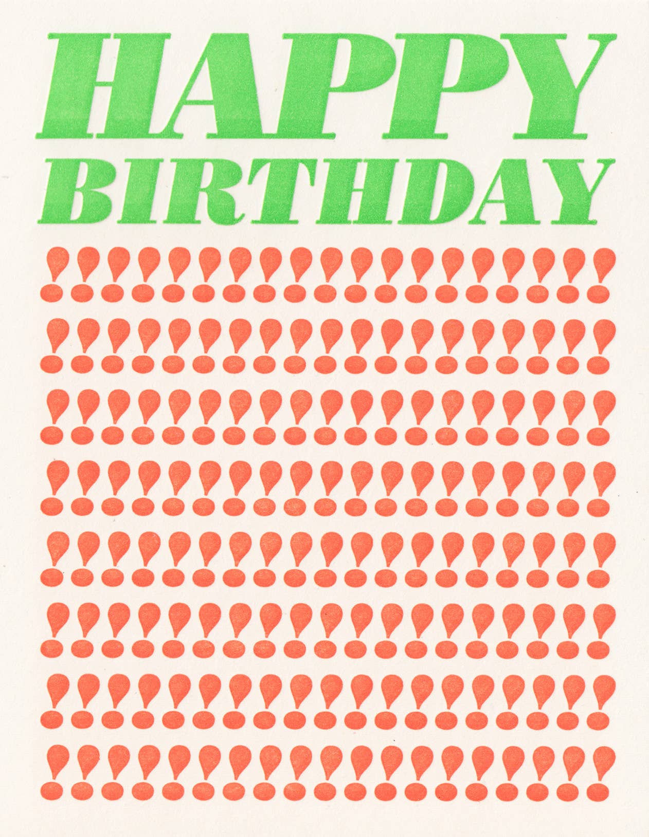 Exclamation Birthday Greeting Card