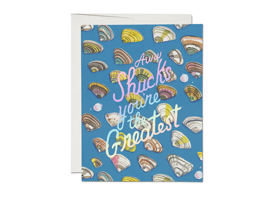 Aww Shucks friendship greeting card