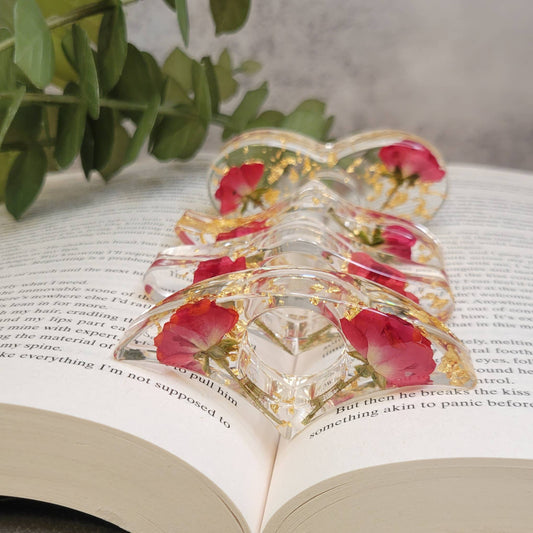Floral Book Page Holder (Magenta)