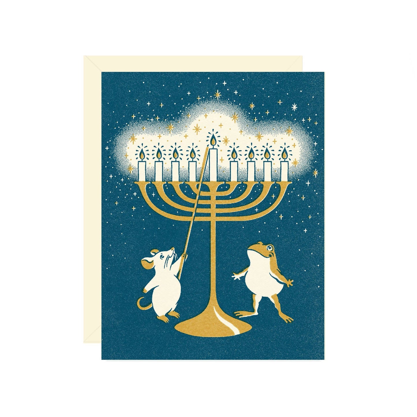 Menorah Hanukkah Card
