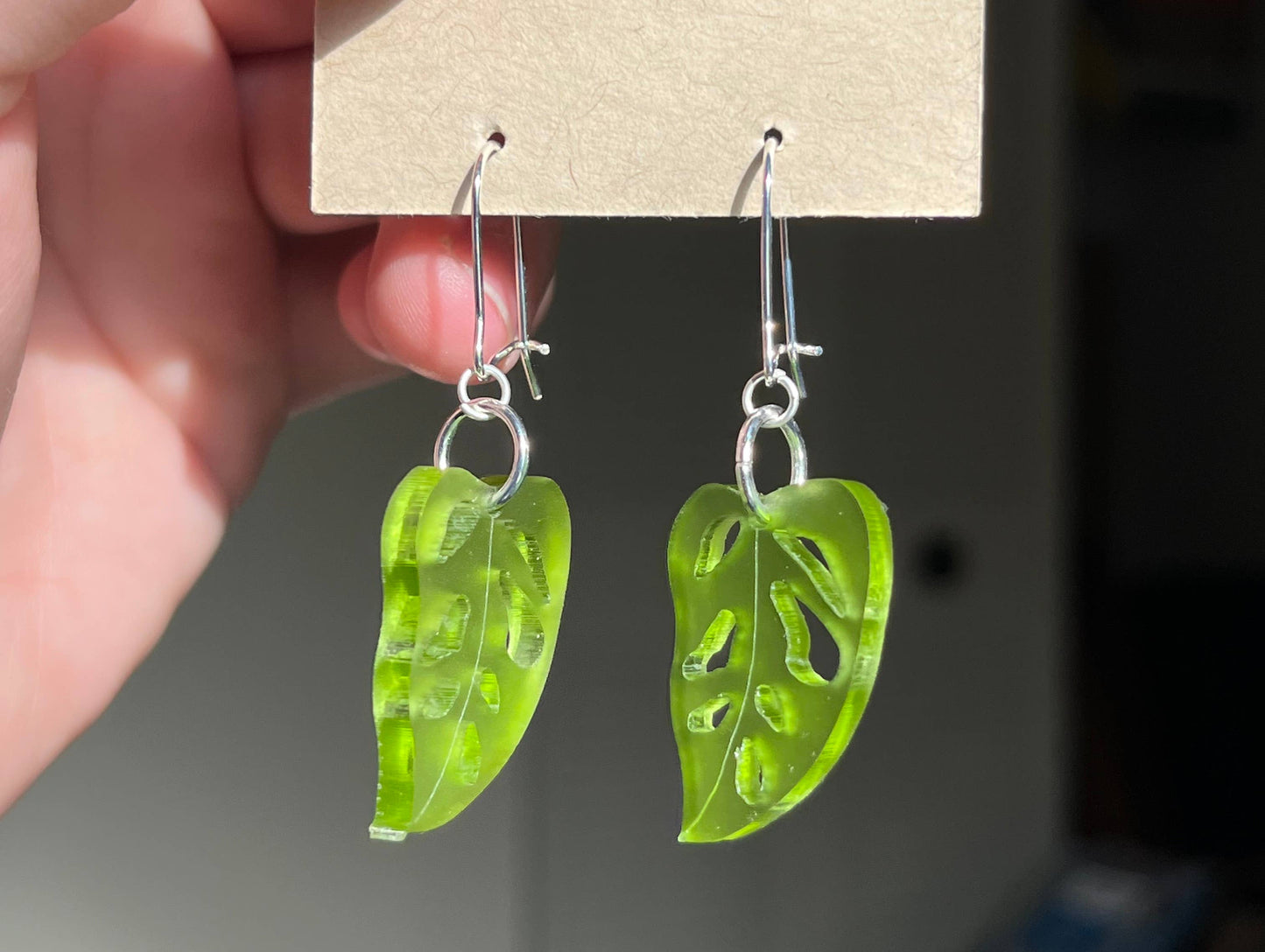 Monstera Earrings