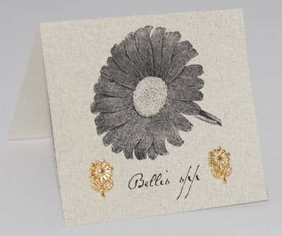 Daisy Earring Gold Natural History