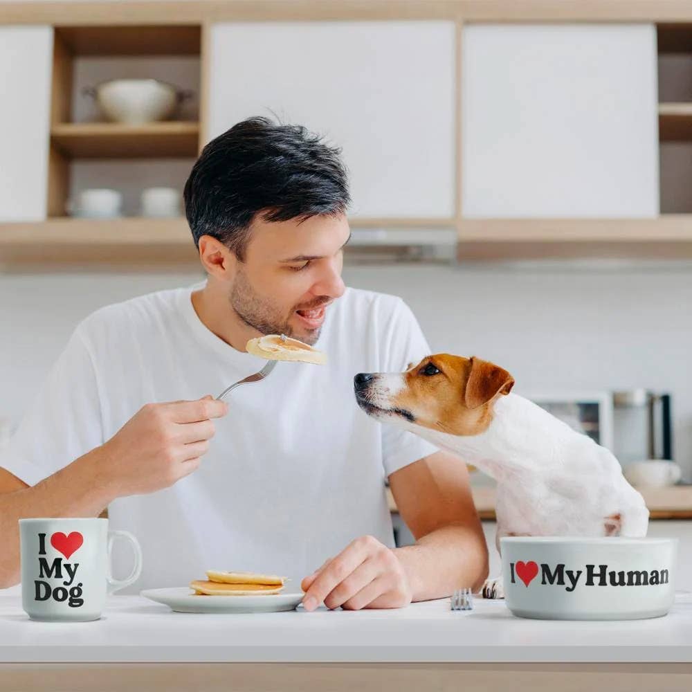 Howligans - Mug + Dog Bowl - Heart Dog