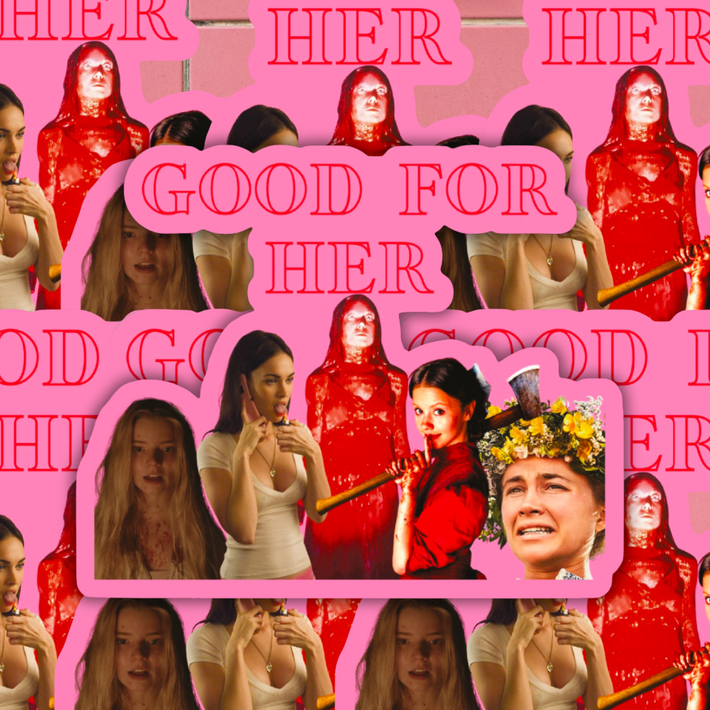 Good For Her Final Girl Sticker