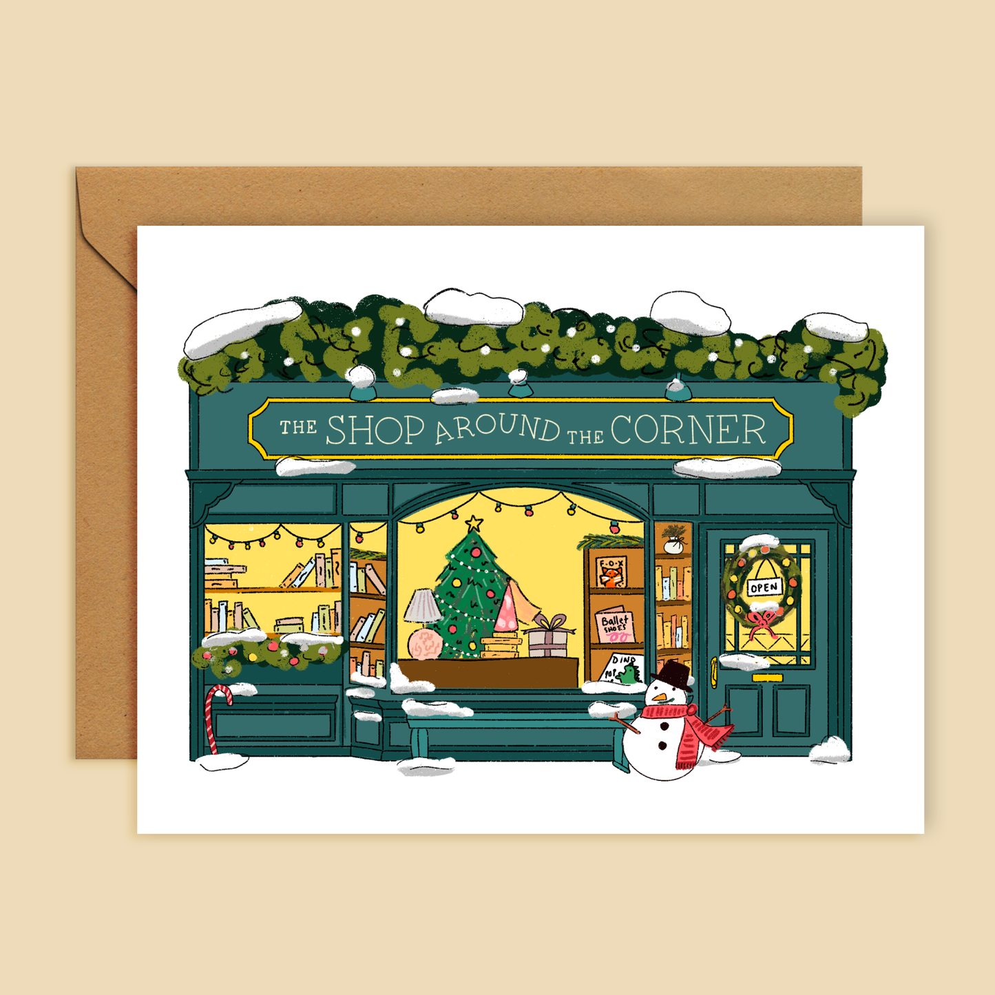 Shop Around The Corner - Winter Season Greeting Card