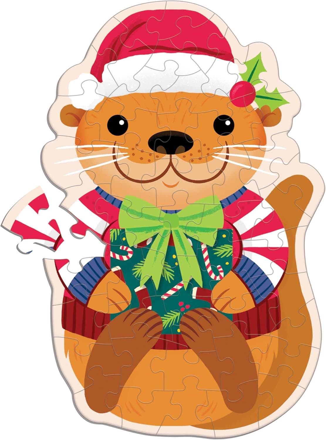 Cinnamon Otter 48 Piece Scratch and Sniff Shaped Mini Pzl