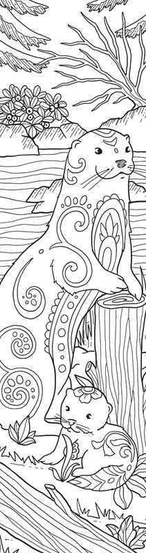 Animals Coloring Bookmarks by Rockpool  Publishing