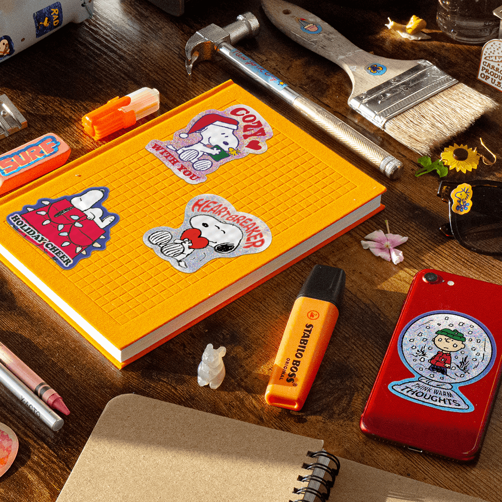 Think Warm Thoughts for Winter - Die-Cut Sticker