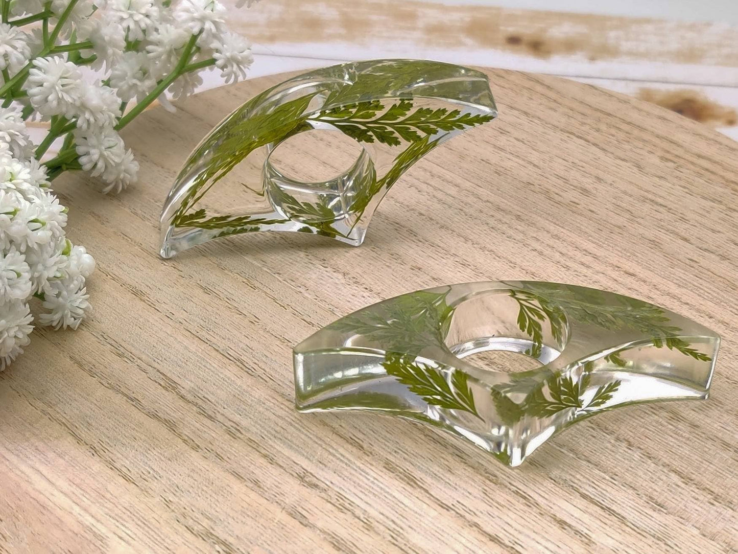 Pressed Plant Botanical Resin Book Page Holder