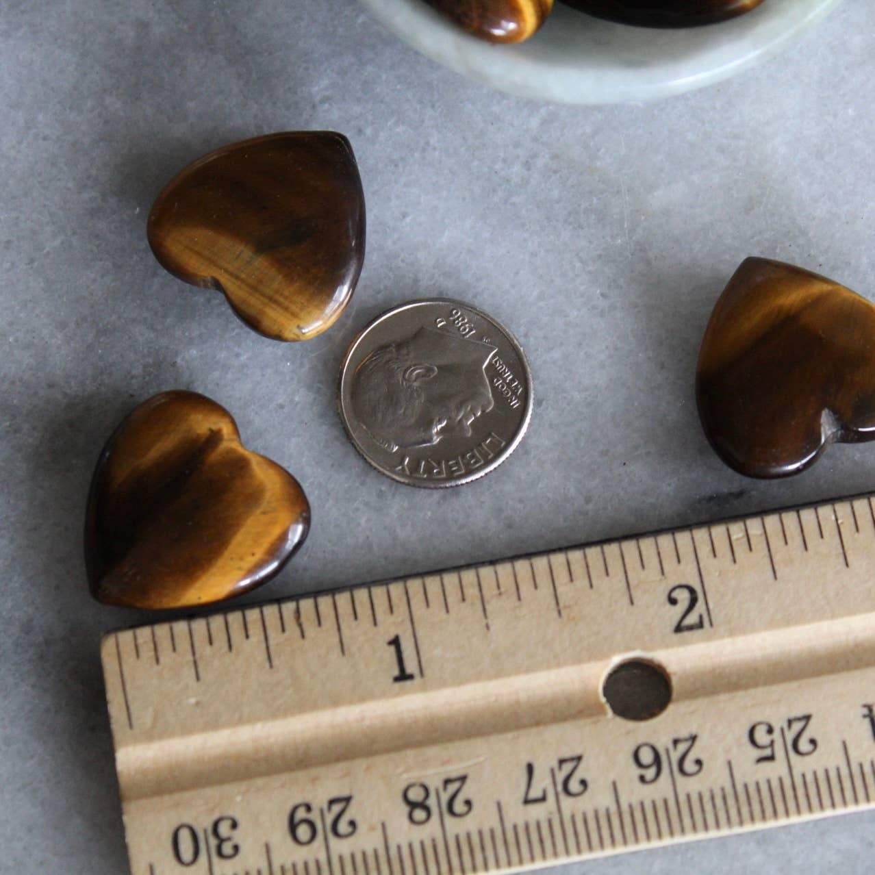 Tiger's Eye 20mm Heart (Crystals & Stones)
