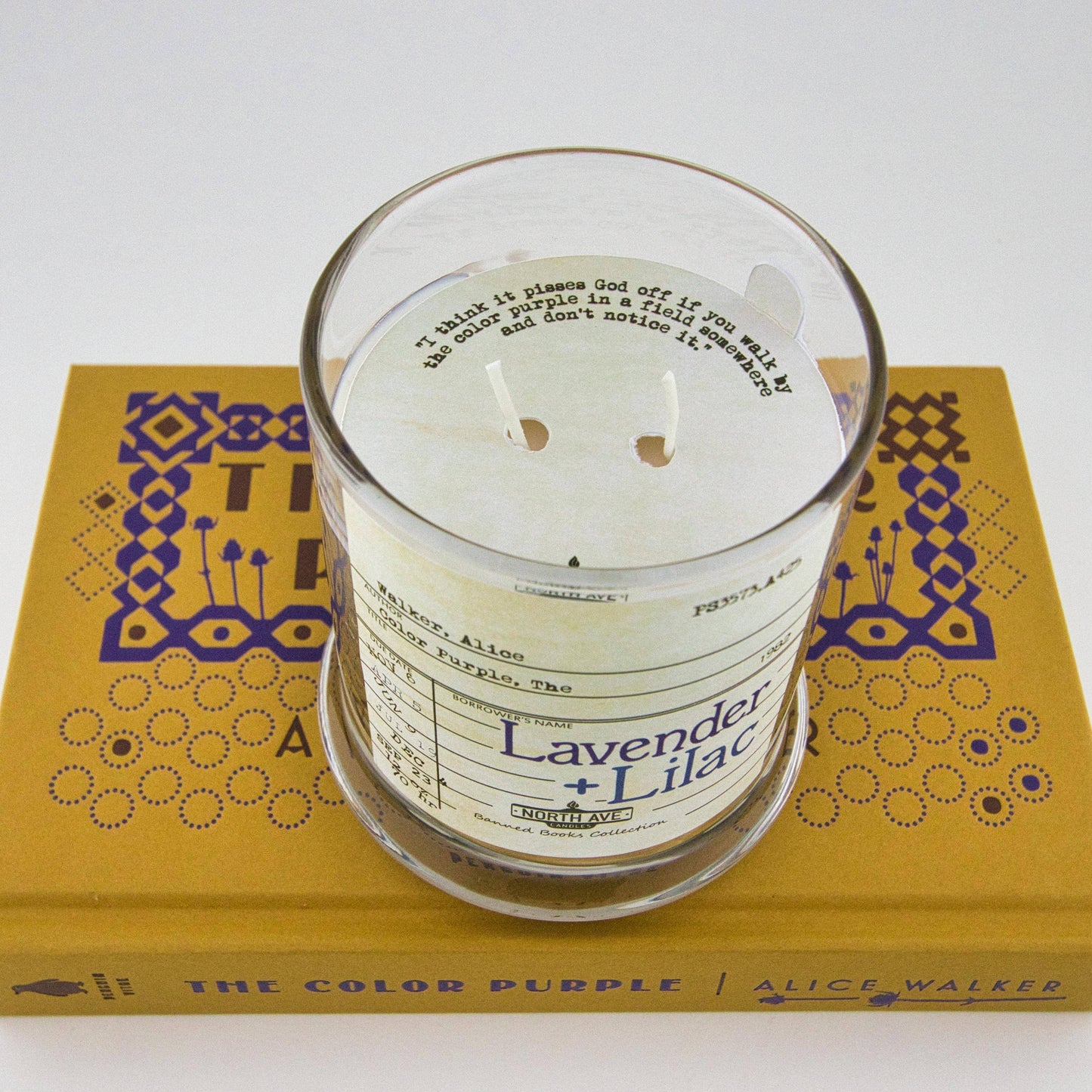 Banned Book Candle / The Color Purple