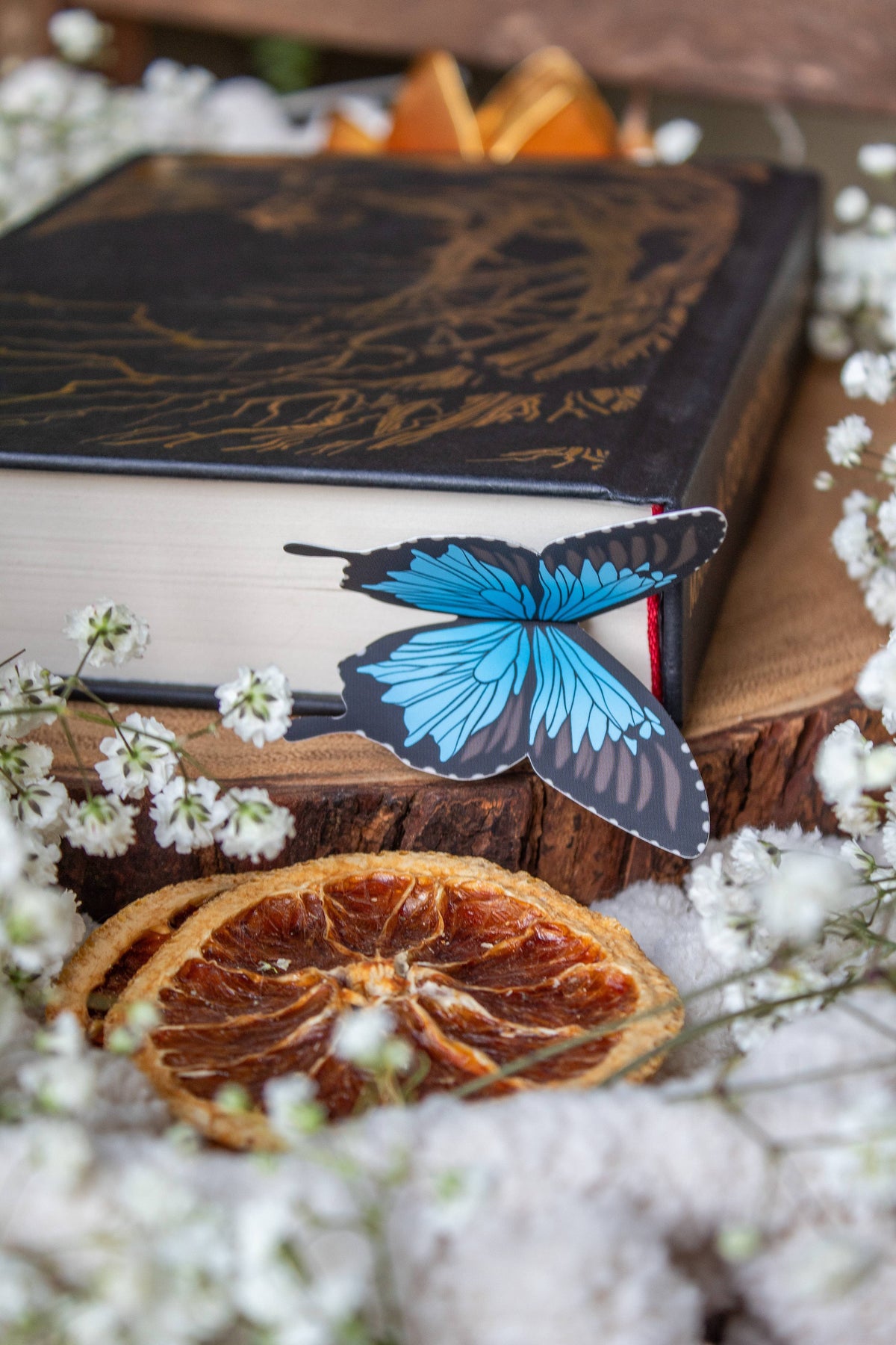 3D Ulysses Butterfly Wings Die-Cut Bookmark