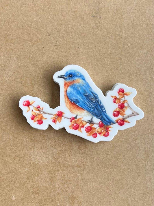 Bluebird Sticker | Bird Waterproof Vinyl Sticker