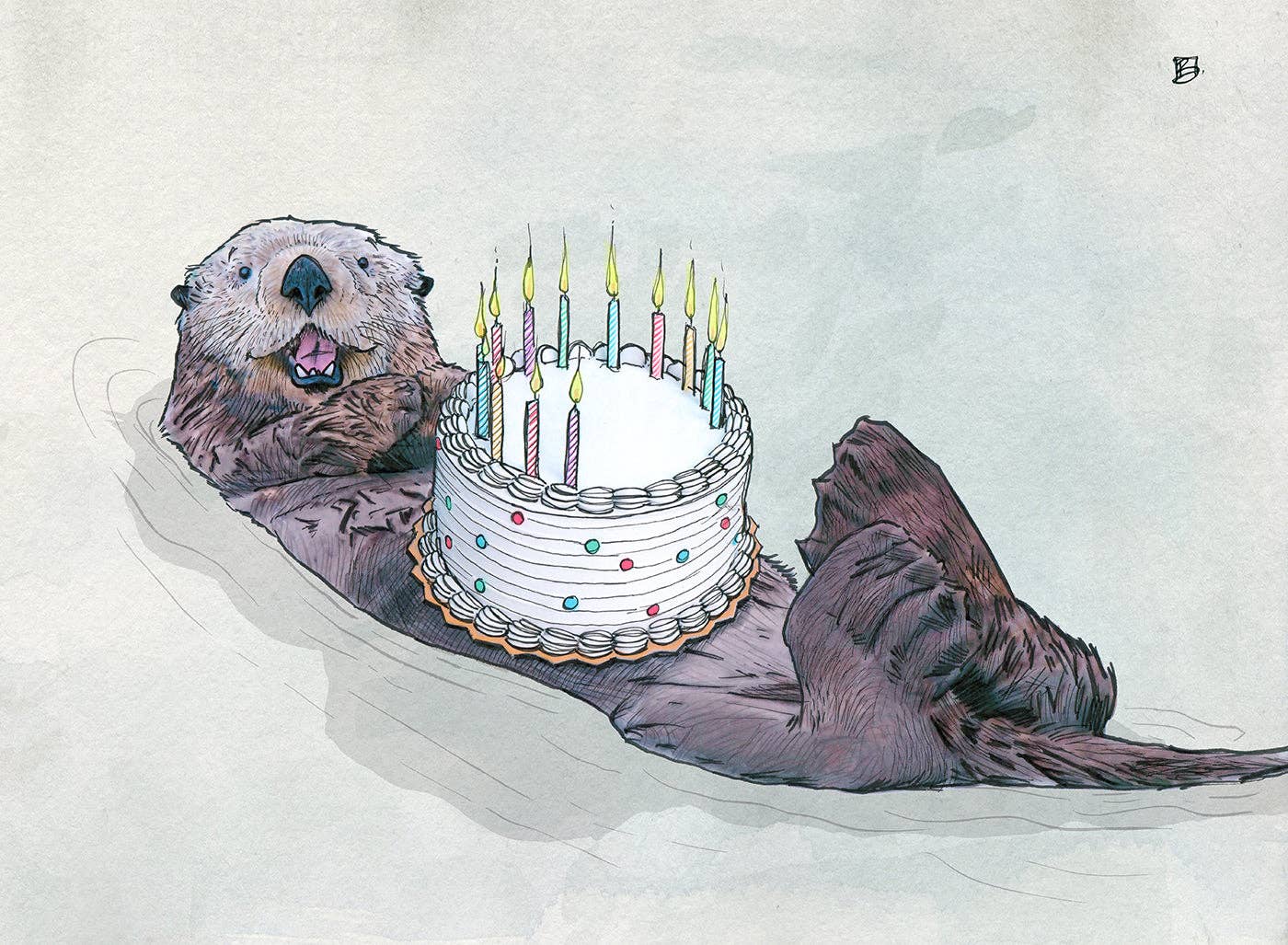 "We Otter Celebrate" Greeting Card