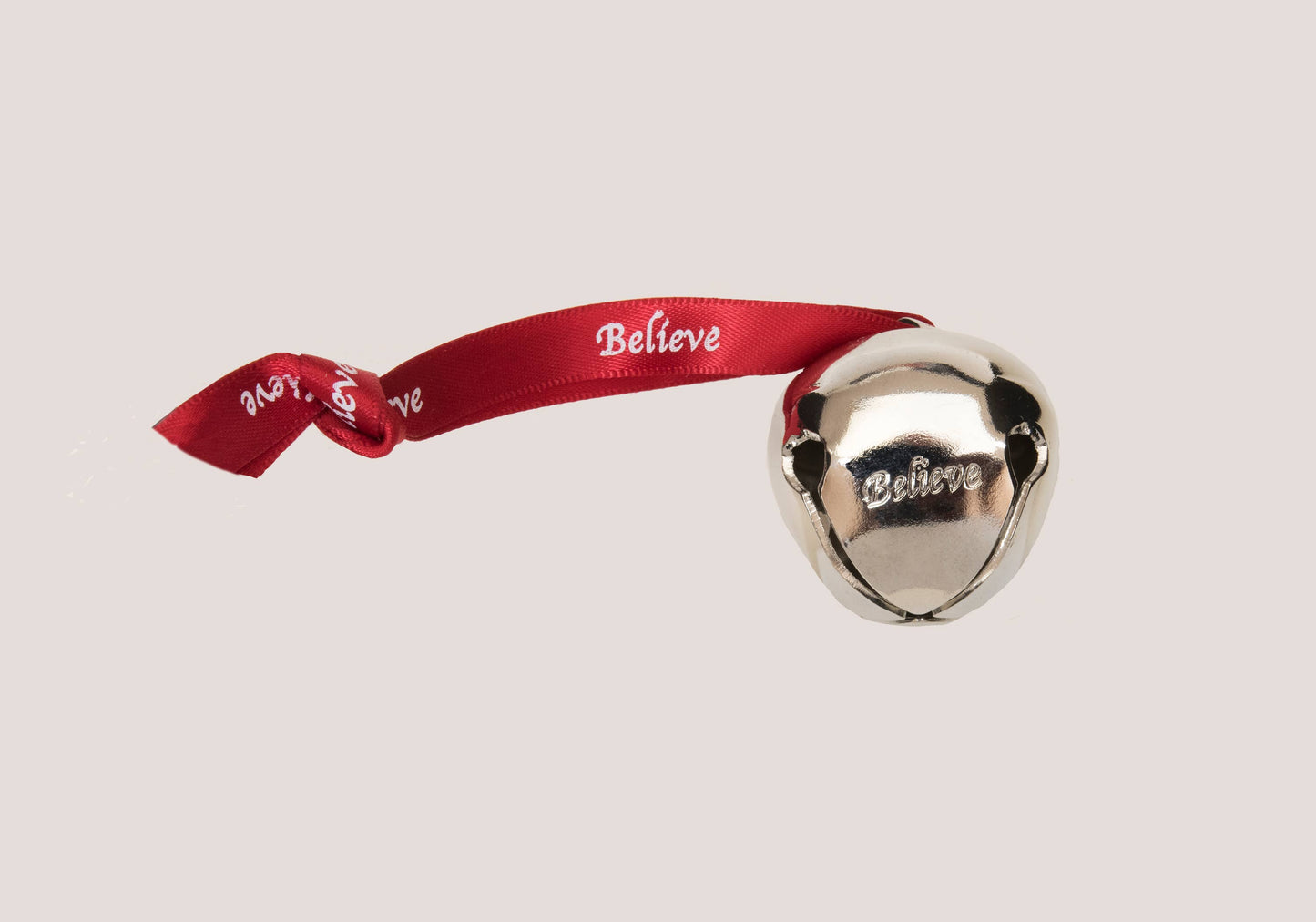 "Believe" Silver Sleigh Bell