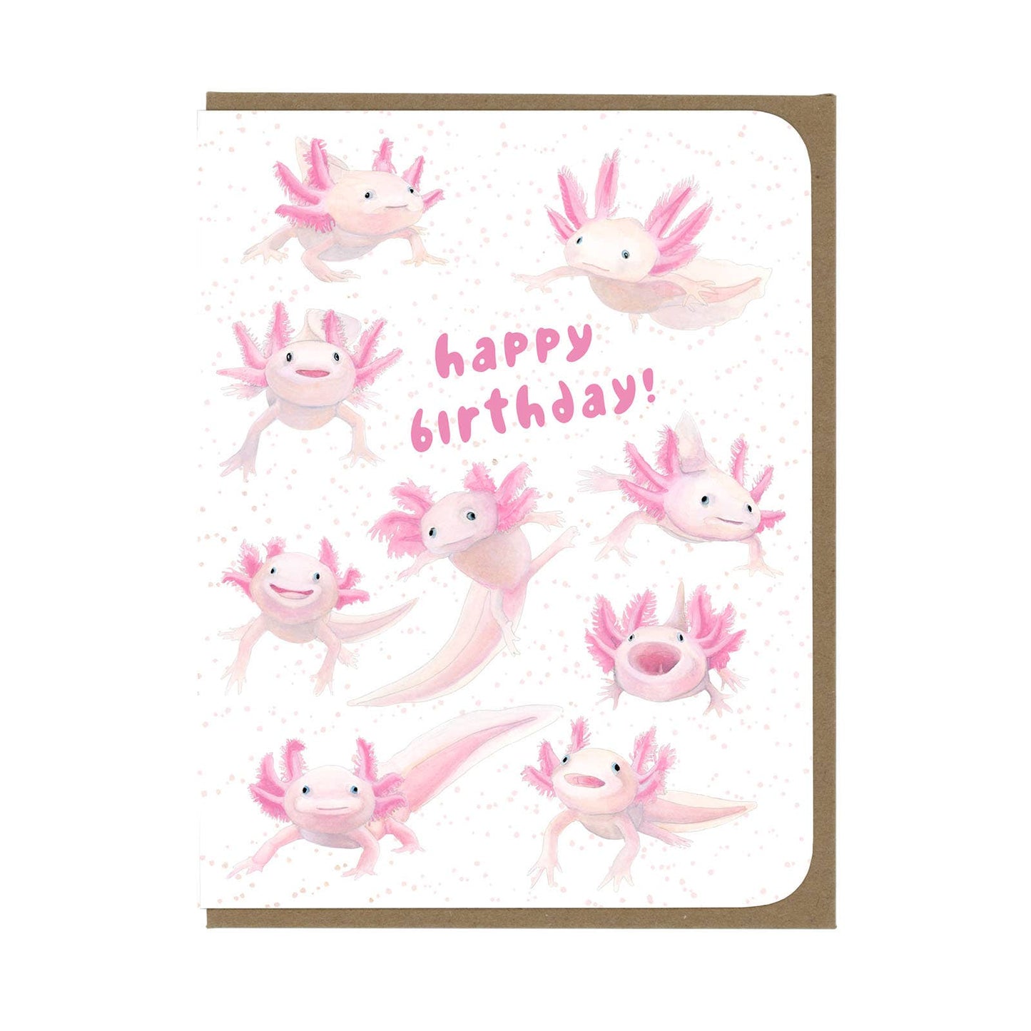 BIRTHDAY - Axolotls - Greeting Card