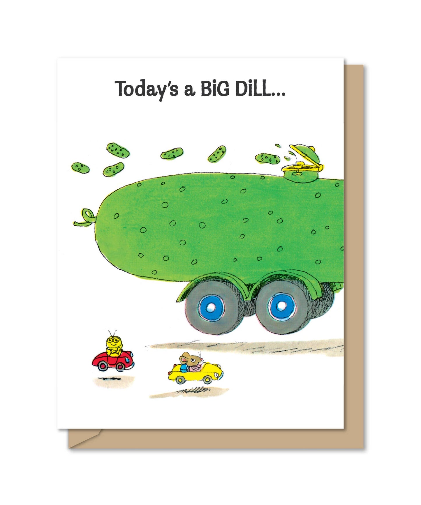 Tri-fold Birthday Greeting Card | Big Dill Birthday