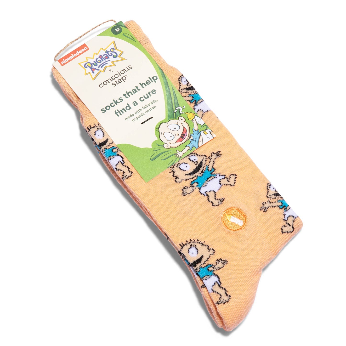 Rugrats Socks that Find a Cure (Orange Tommy Pickles)