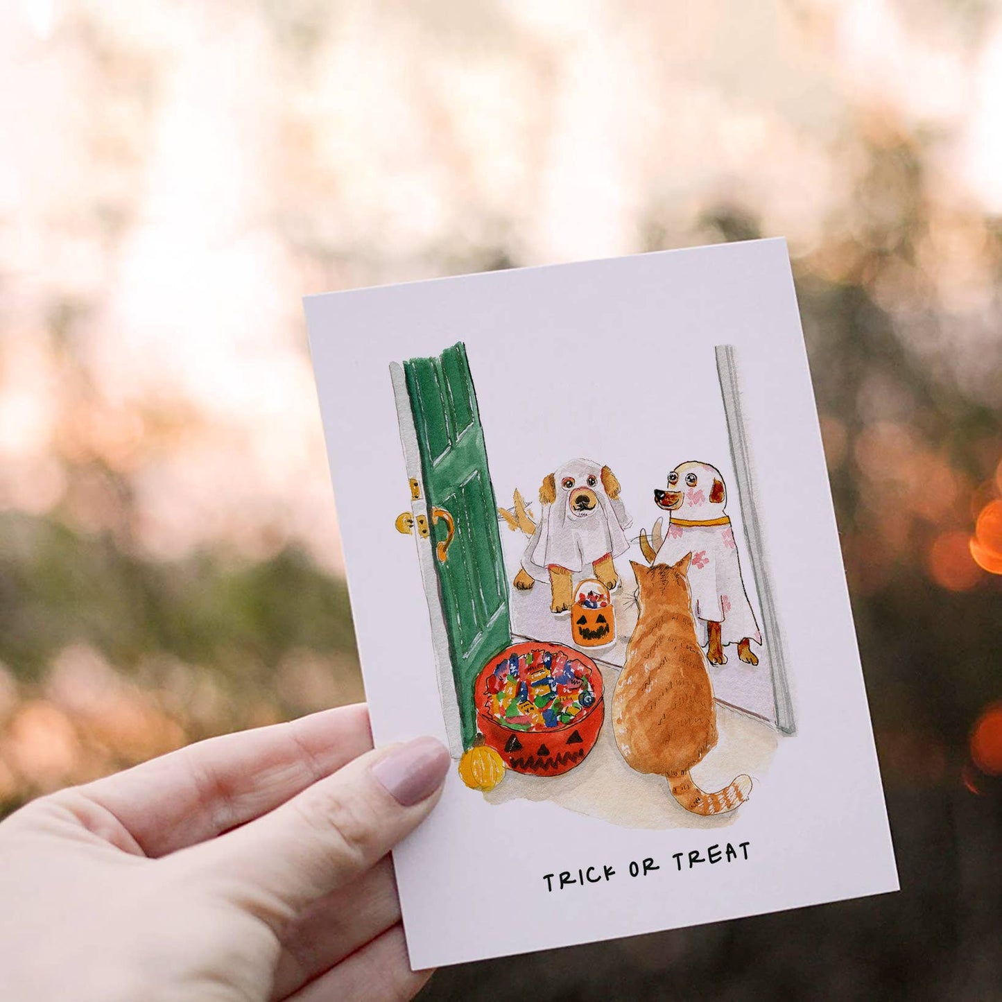 Trick Or Treat - Funny Halloween Card