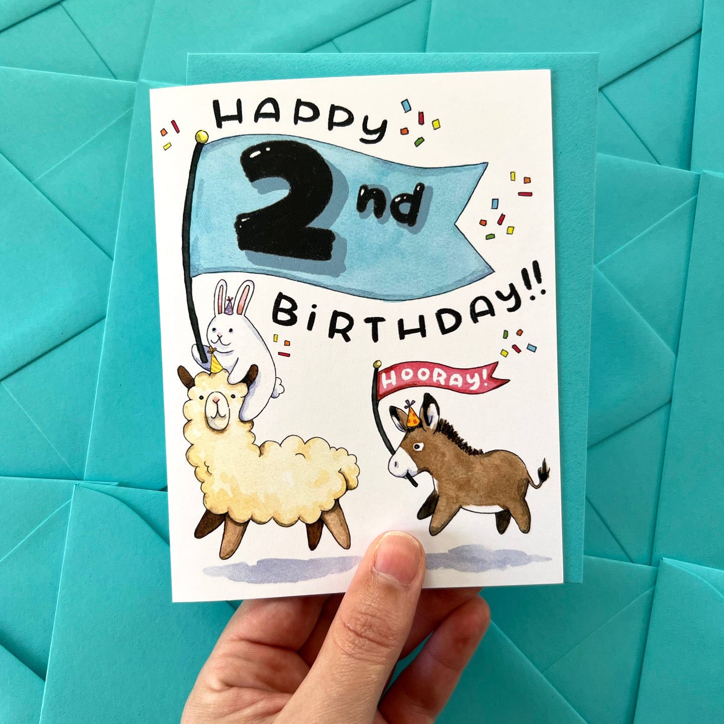 Happy 2nd Birthday Card