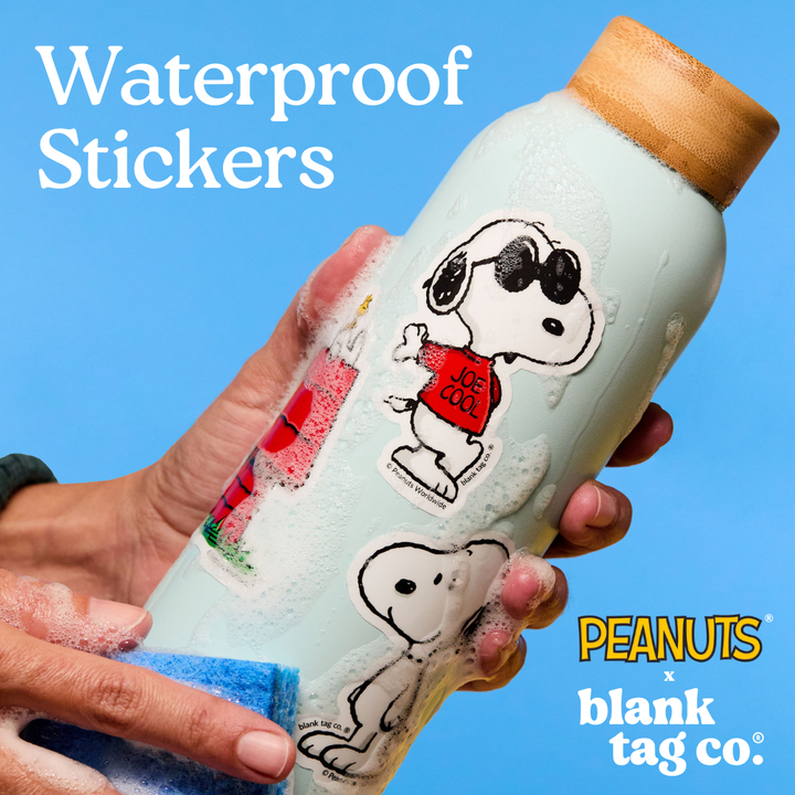 Peanuts® Waterproof Sticker - Snoopy Riding A Bicycle