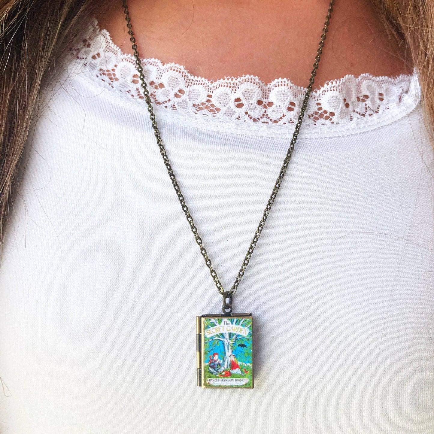 Book Locket The Secret Garden