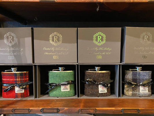 Hip Flask - Harris Tweed