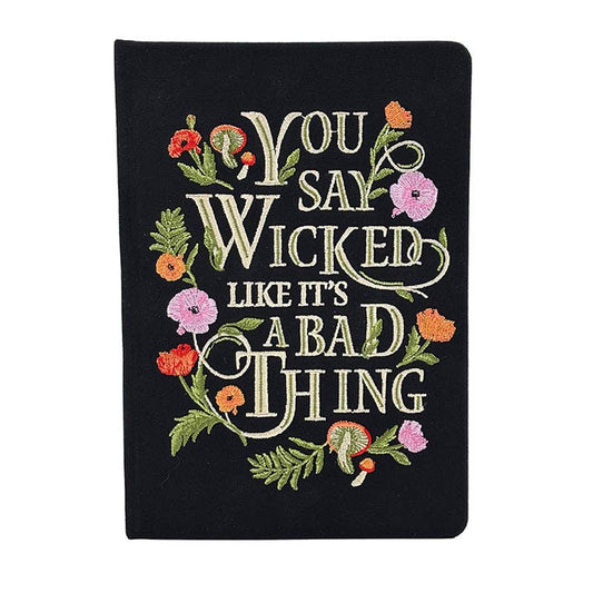 Wicked Embroidered Journal