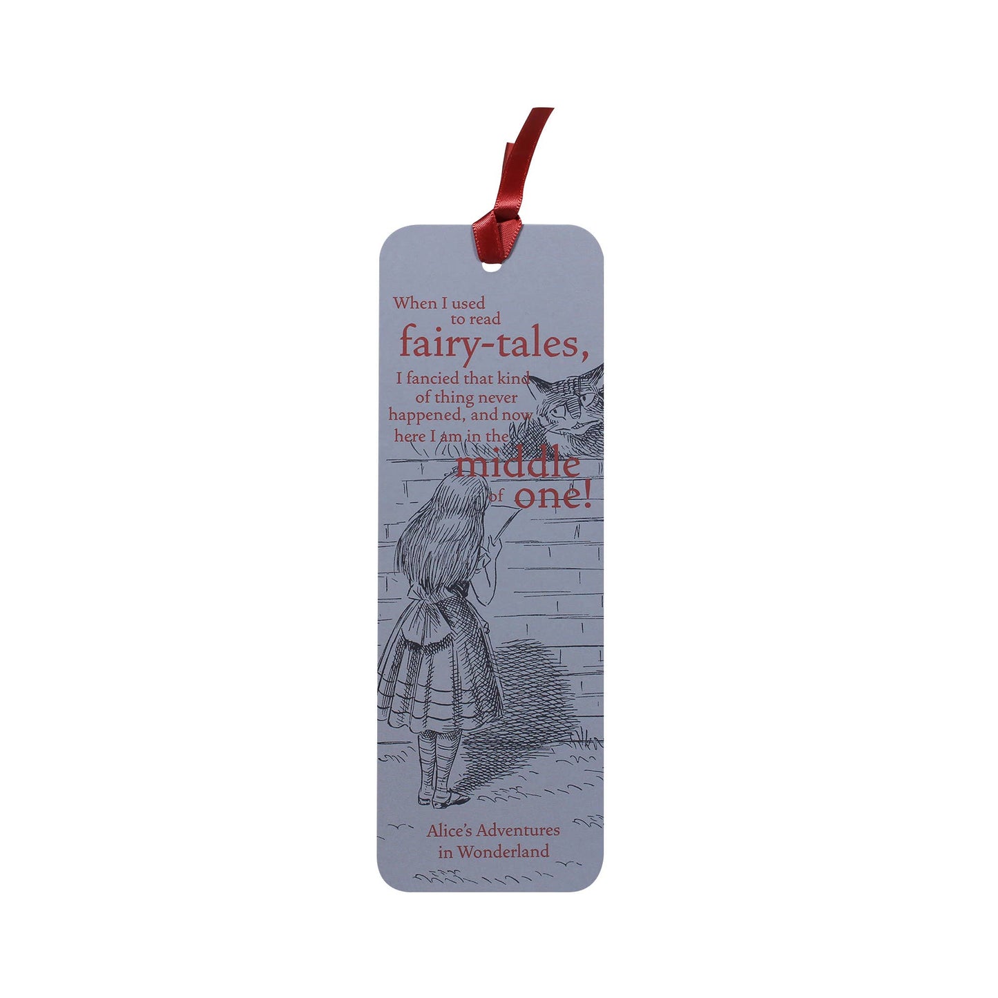 Bookmark Alice in Wonderland Literary Quote