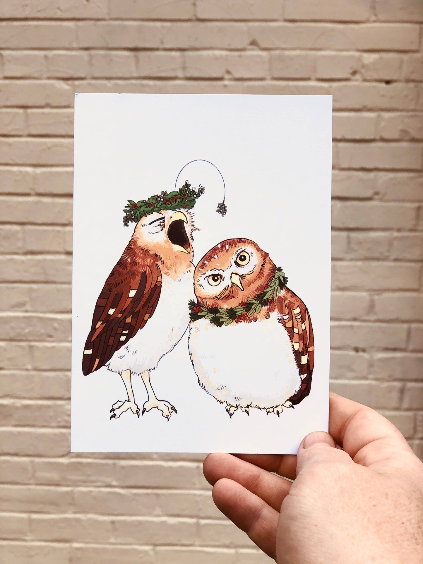 Christmas owl cards