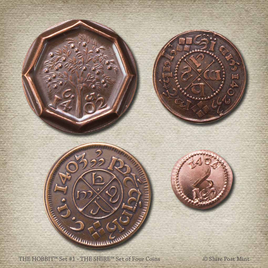 The Hobbit Set #1 - The Shire Set of Four Coins