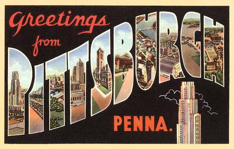 Postcard WP-72 Greetings from Pittsburgh, Pennsylvania