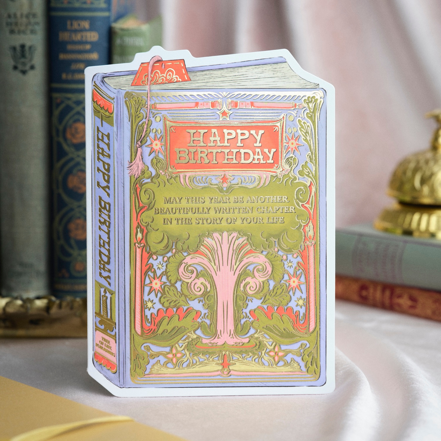 Tree Birthday Book Cover Diecut Card