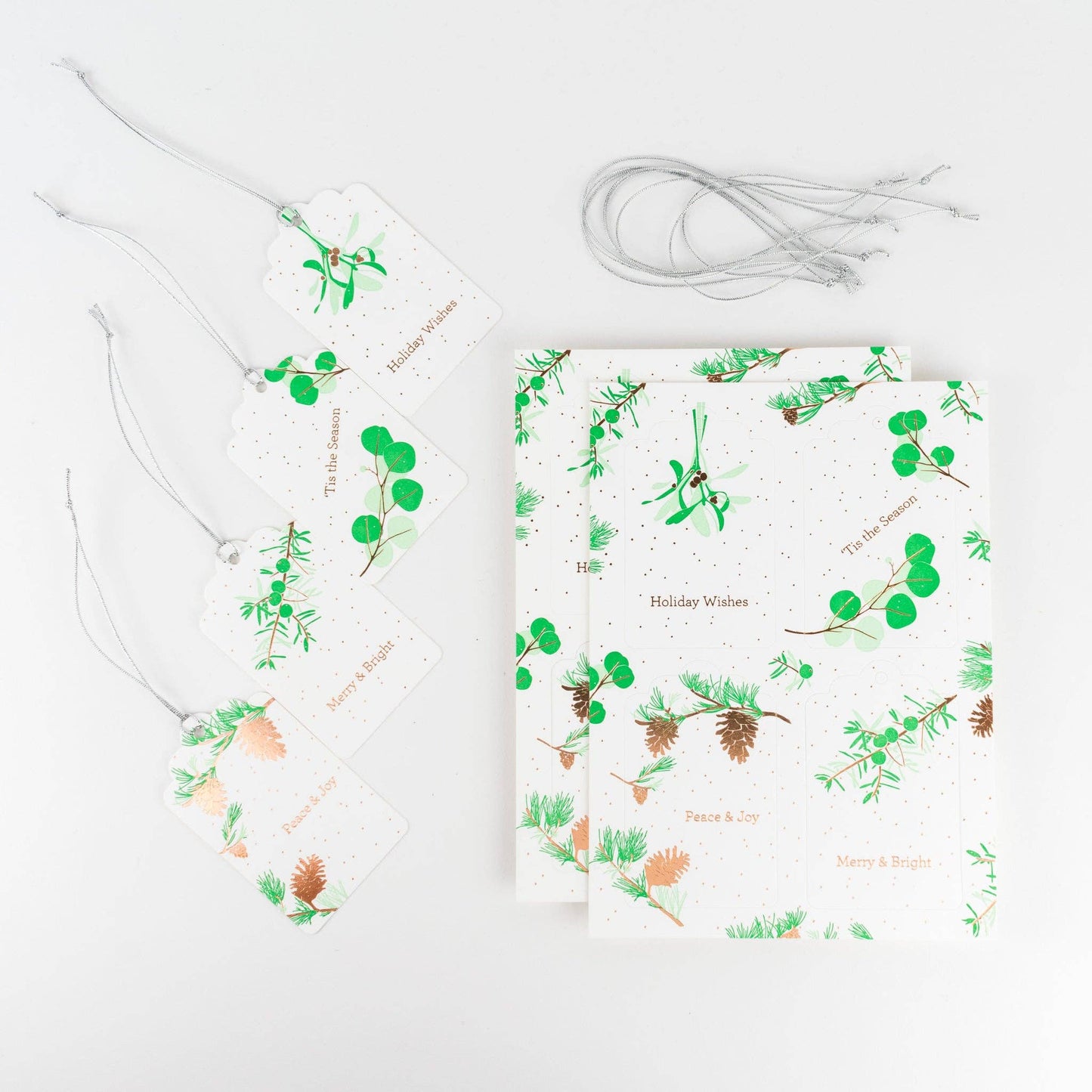 Gift Tag: Holiday Vegetation Hang Tag (Set of 8)