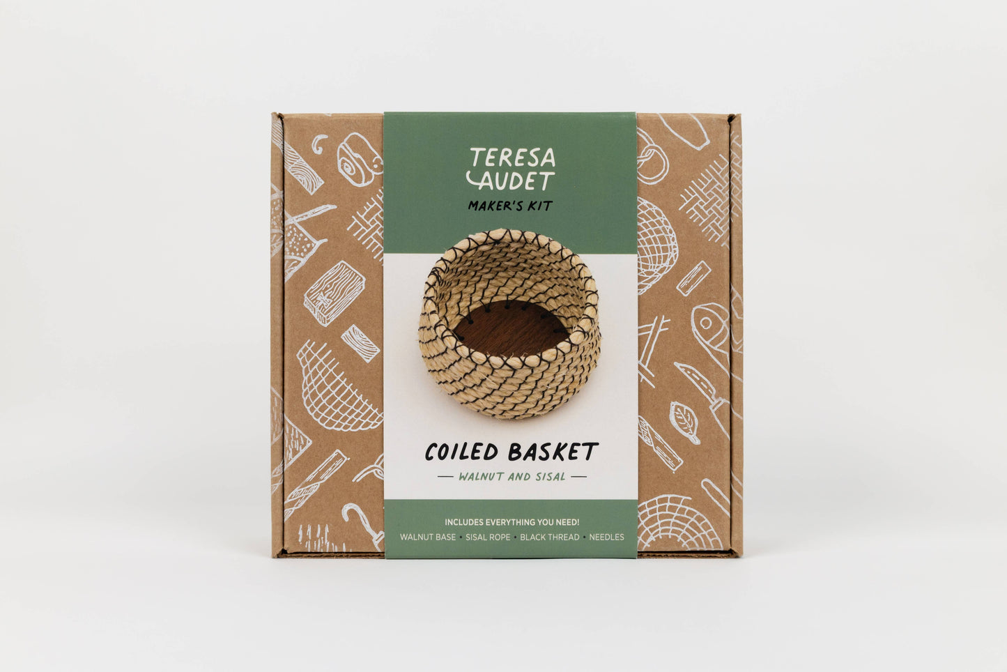 Basket Making Kits: Walnut and sisal