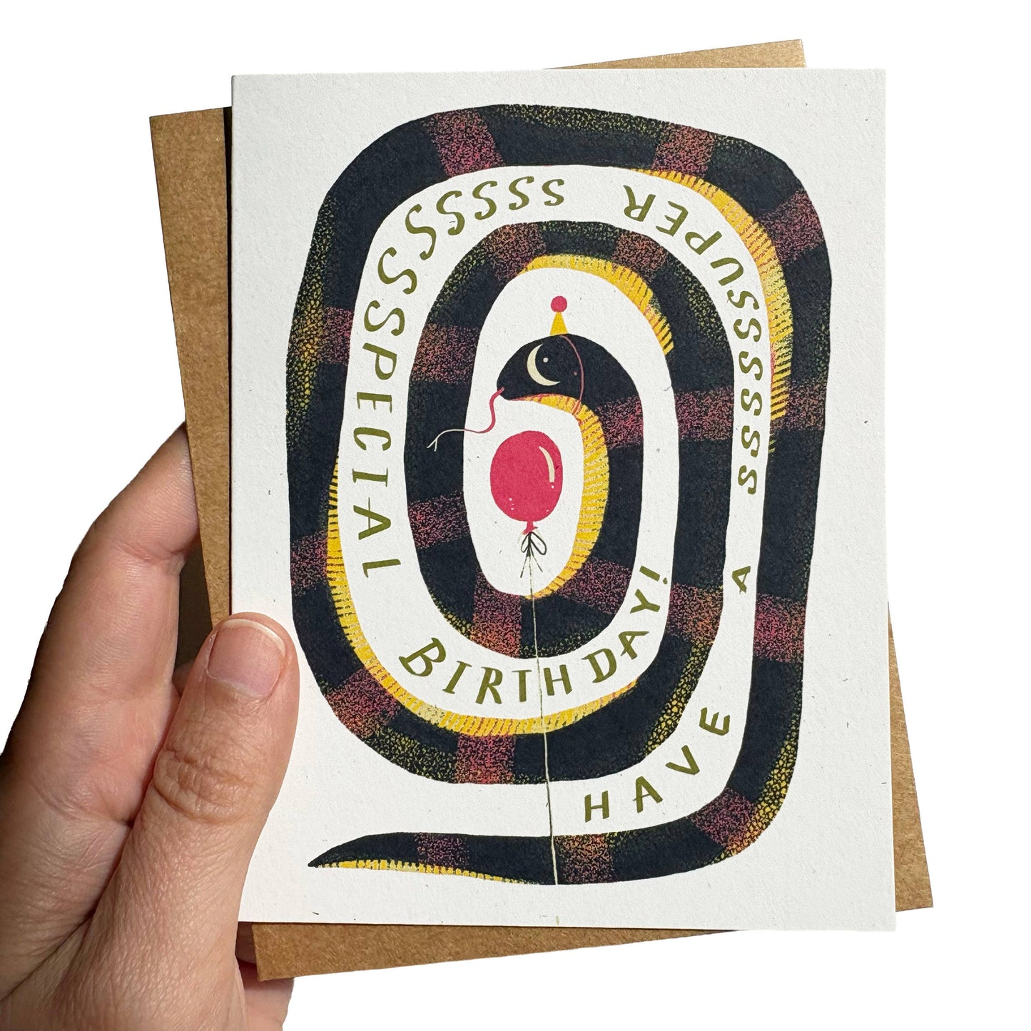 Super Special Cute Snake Birthday Card | Reptile