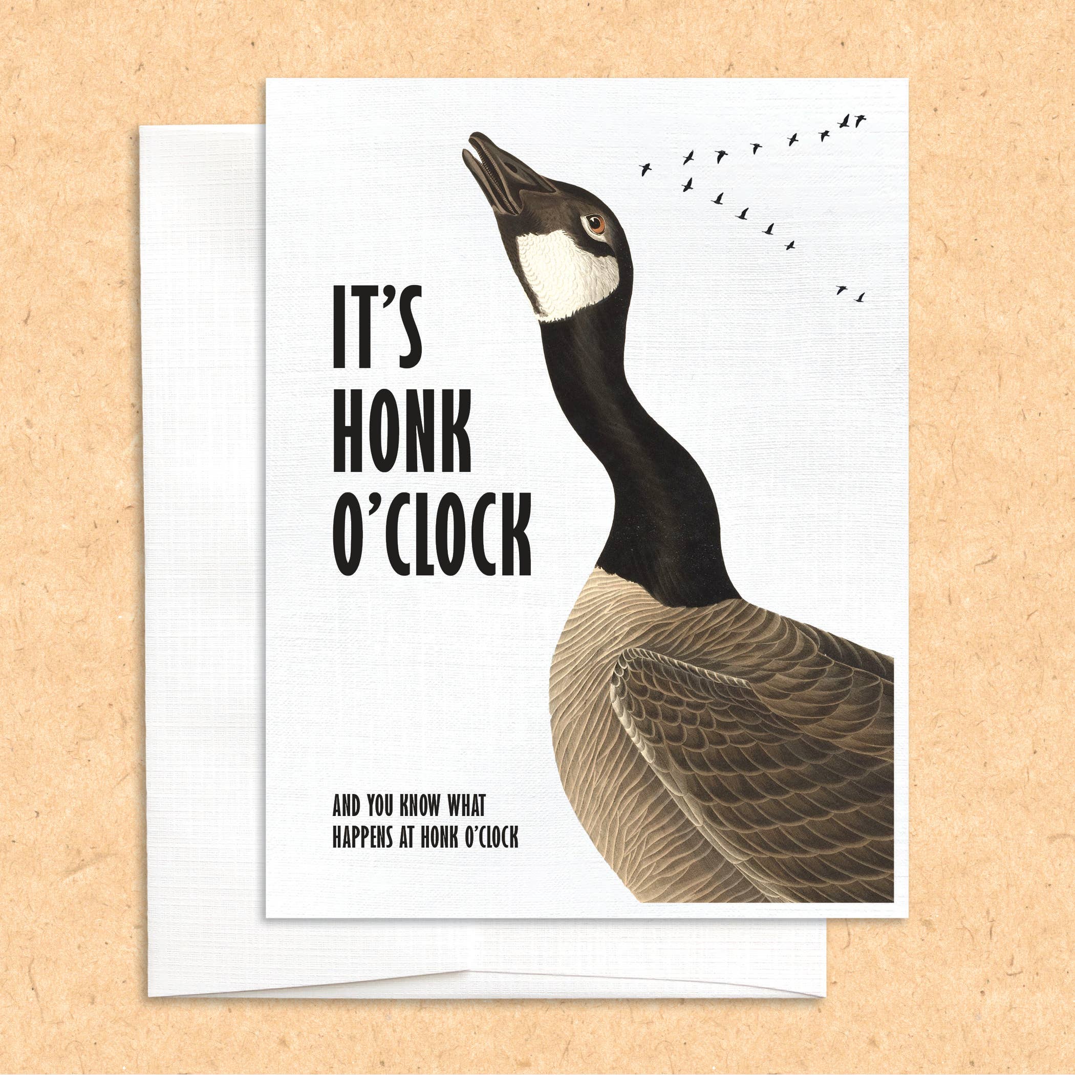 Honk O'Clock Goose Card – Woolly Bear Books and Gifts