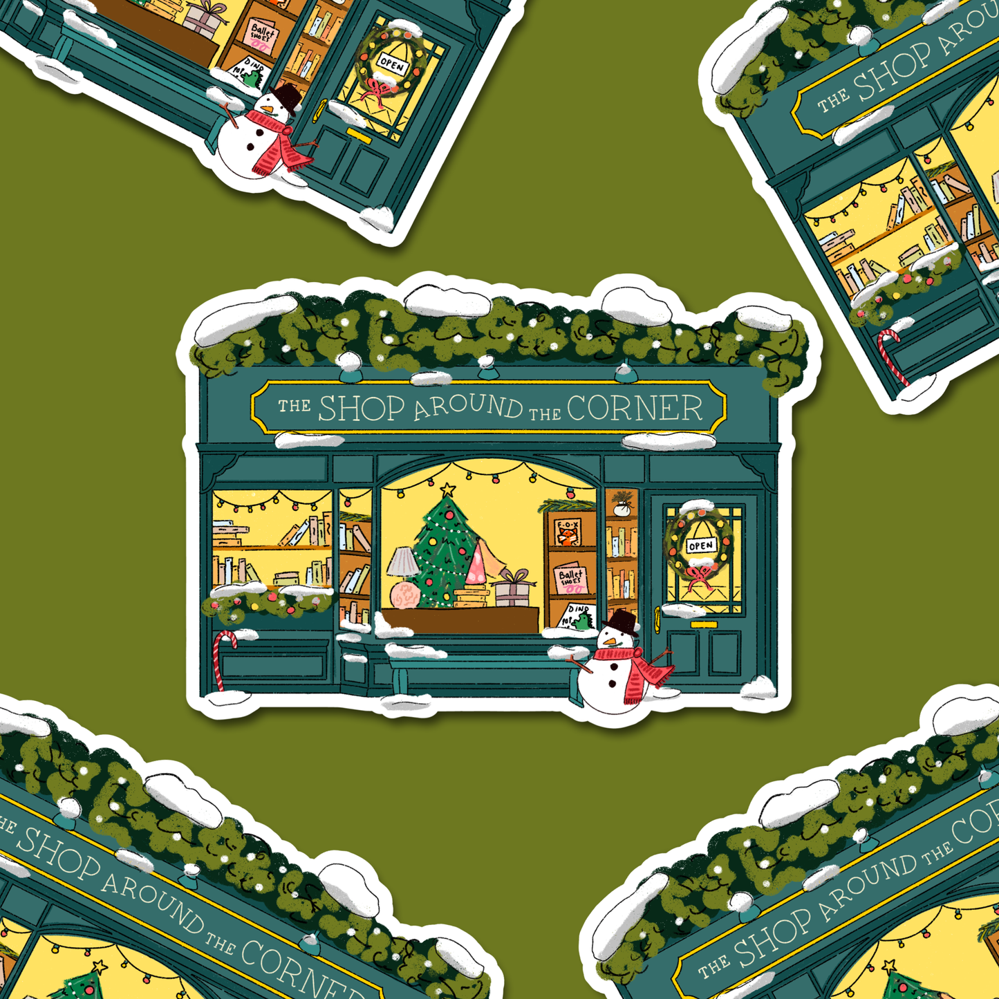 Shop Around The Corner - Winter / Christmas Edition Sticker