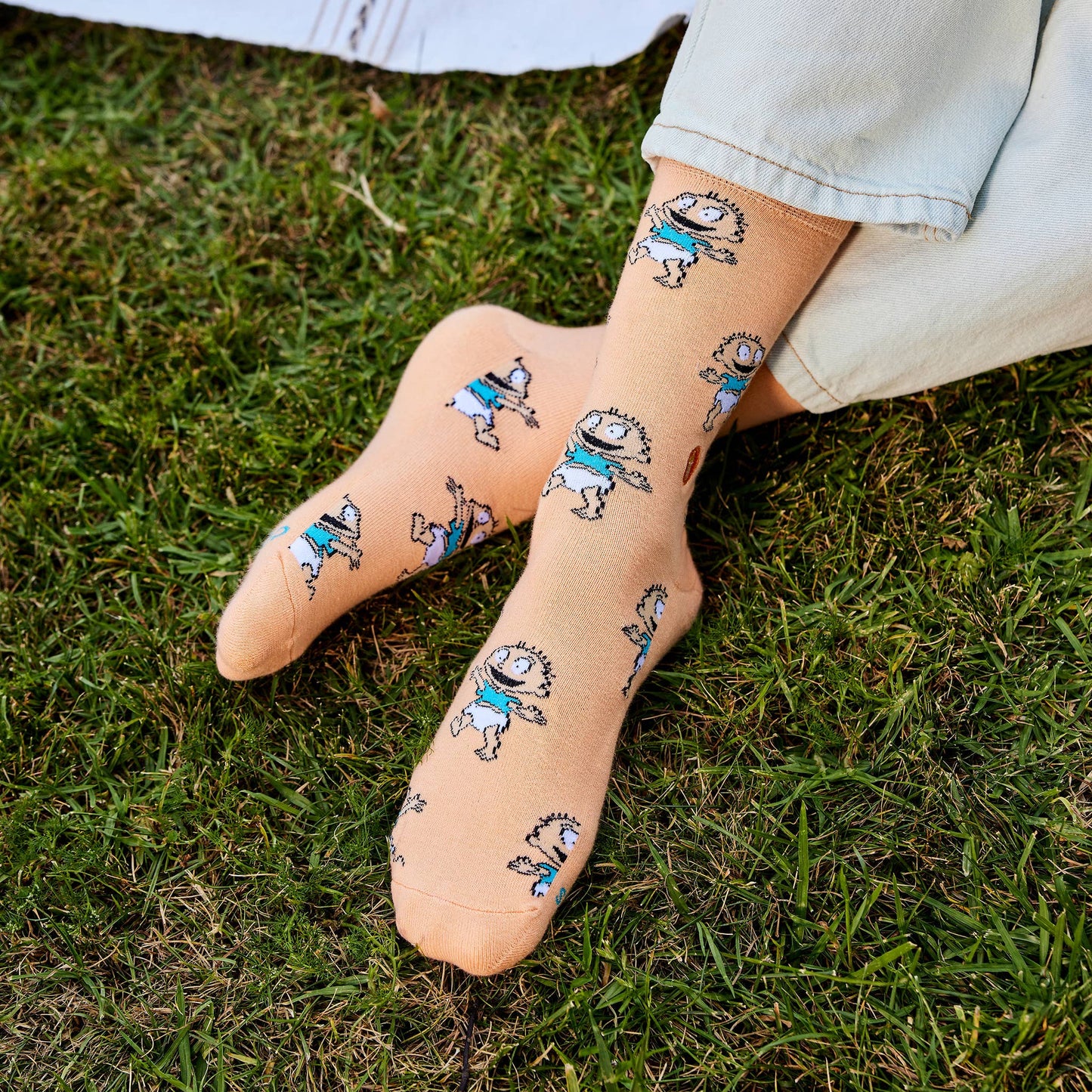 Rugrats Socks that Find a Cure (Orange Tommy Pickles)