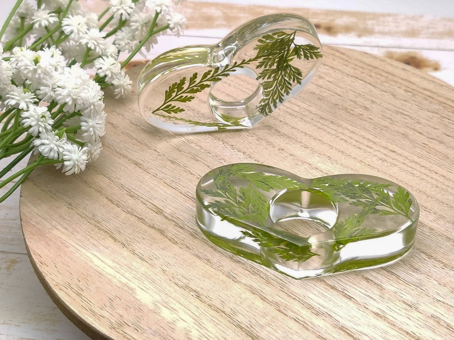 Pressed Plant Botanical Resin Book Page Holder