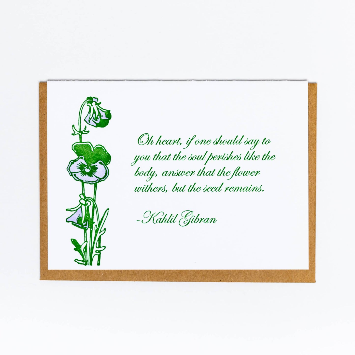 Sympathy Flower Greeting Card