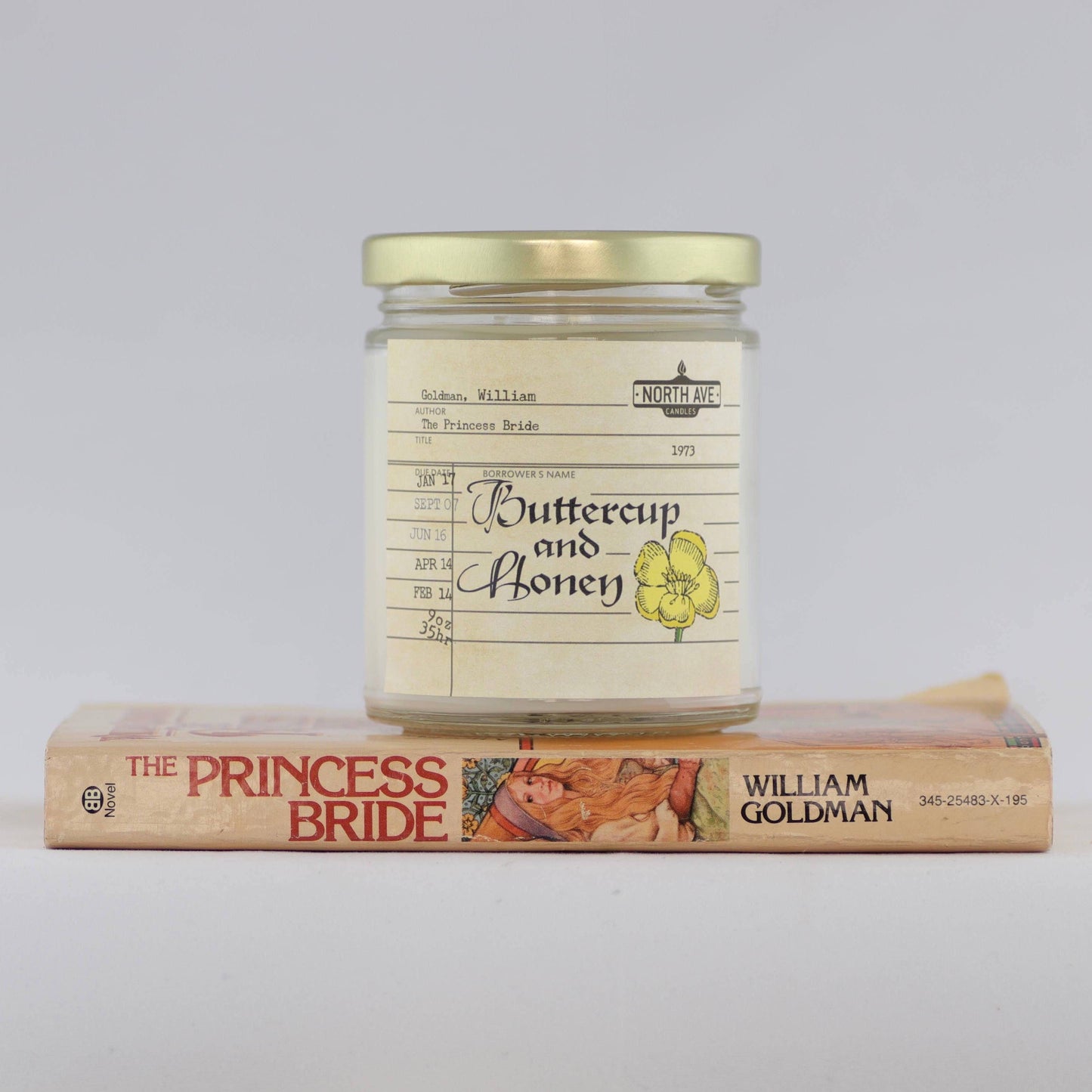 Book Candle / The Princess Bride / Book Lover Gift / Bookish